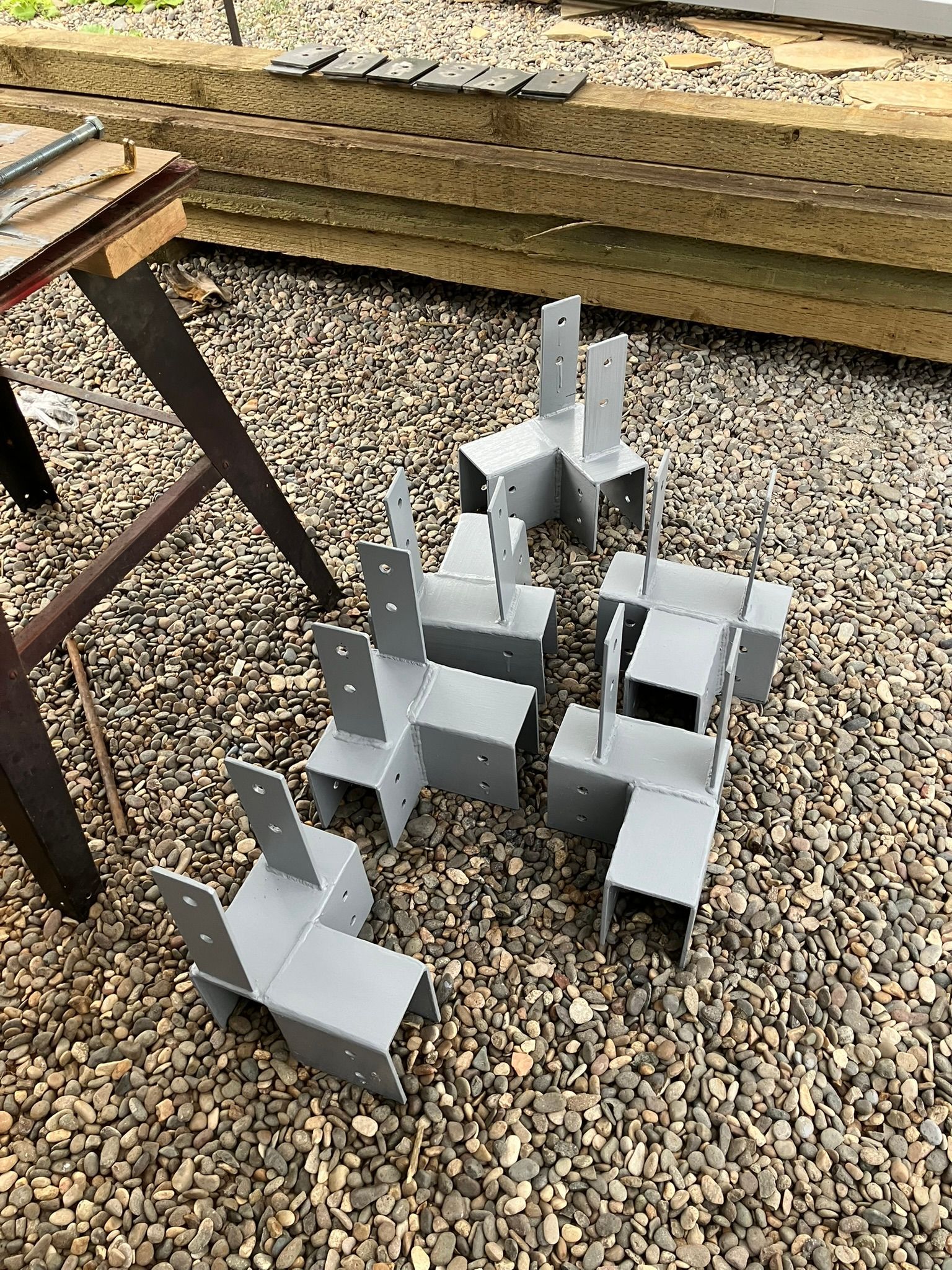 Galvanized steel brackets