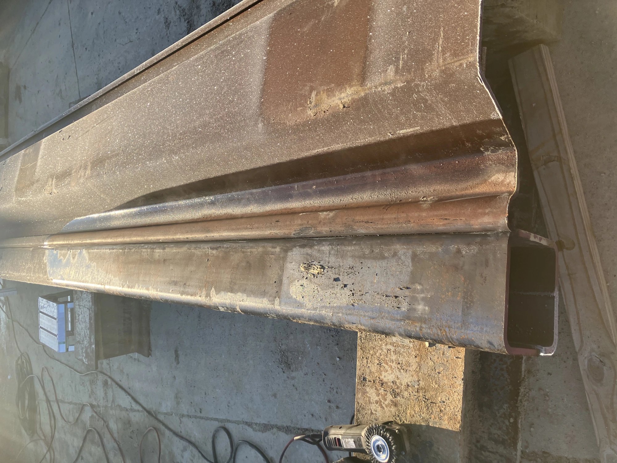 Steel channel beam fabrication